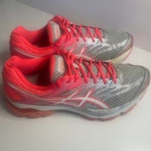 ASICS Gel Flux 4 Women's Sneaker Midgrey Diva Pink size 9.5